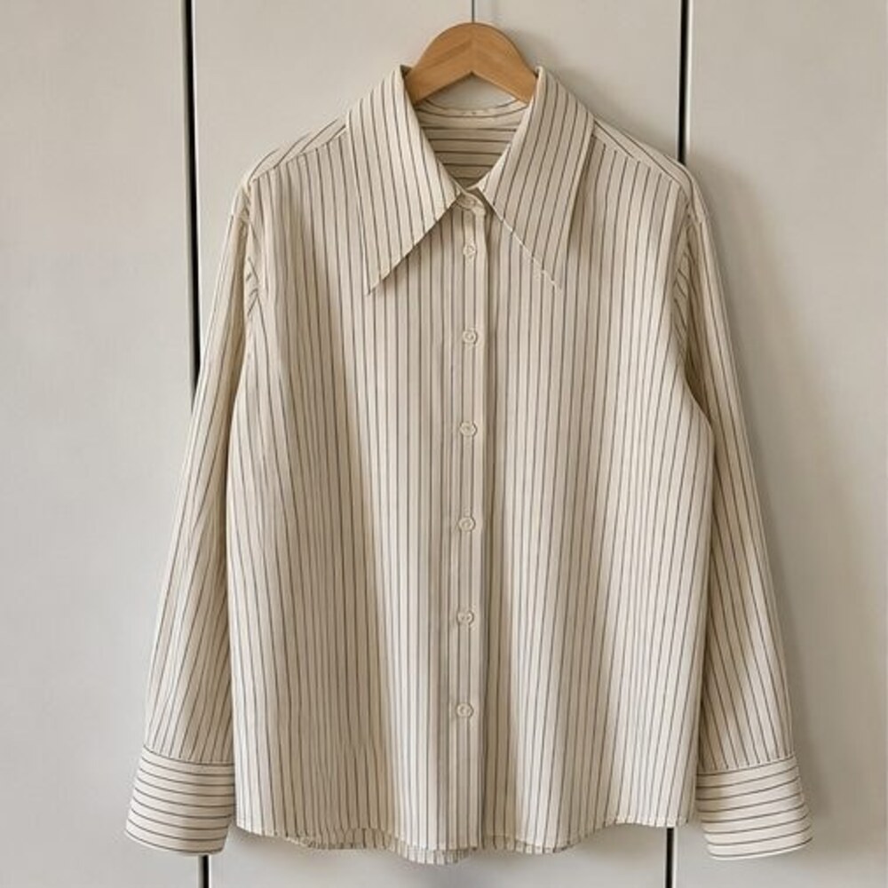 Navy Wrap Blouse